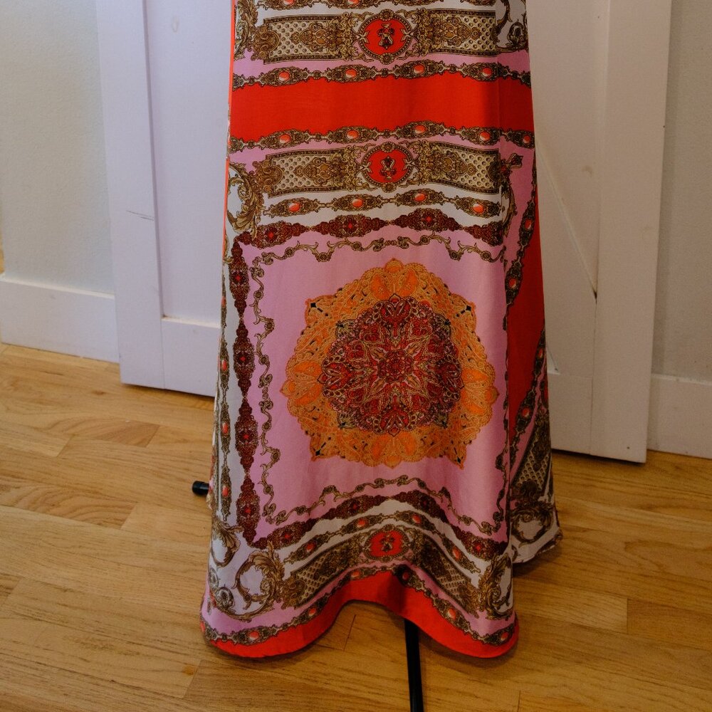 Vici Collection Aakaa Pink Multicolor Halter Maxi Dress - Picture 5 of 5